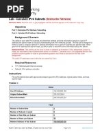 11.6.6 Lab Calculate IPv4 Subnets ILM