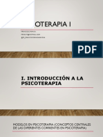 Psicoterapia I. Modelo Cognitivo Conductual