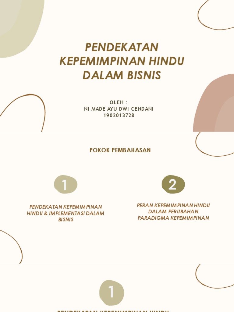 Kepemimpinan Hindu dalam Bisnis | PDF | Pengembangan Diri