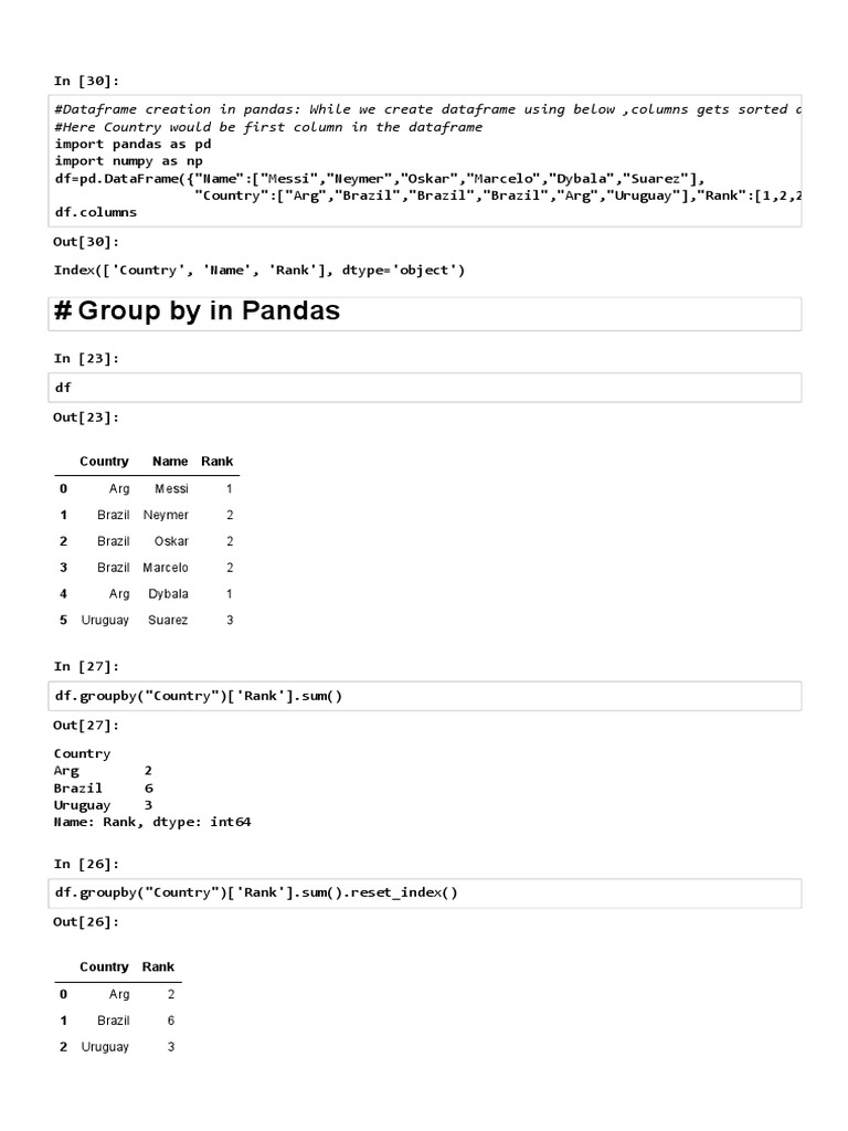 Pandas DataFrame Concatenation and Ranking | PDF | Chess | Sports