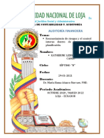 Reconocimiento de riesgos y control interno en auditoría financiera