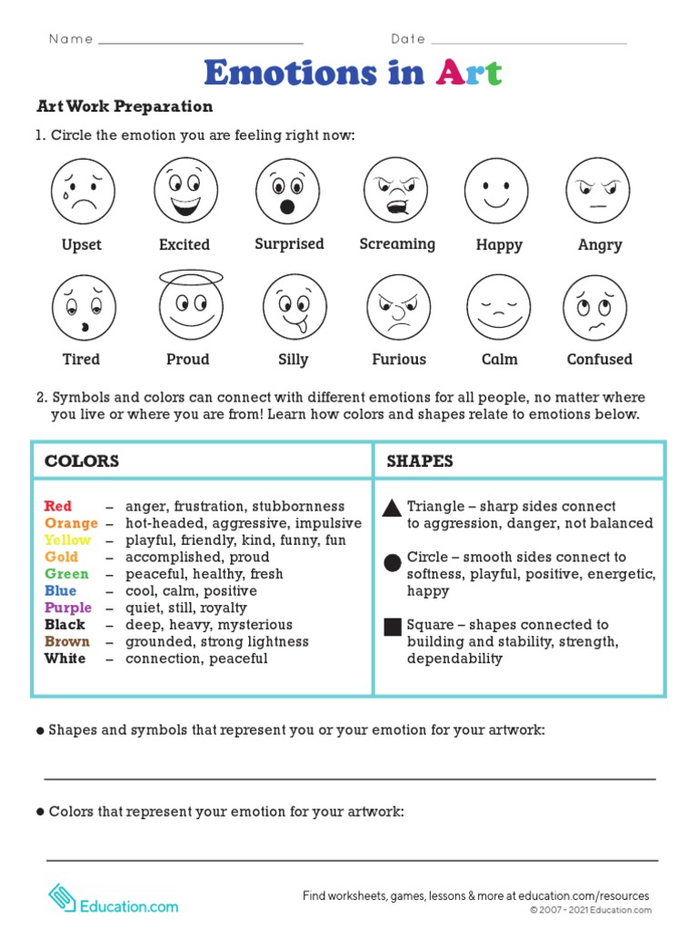 Emotions In: Upset Excited Surprised Screaming Happy Angry | PDF ...
