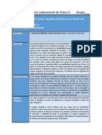 Informe Practica 11. Campo Magnetico de Un Alambre Recto