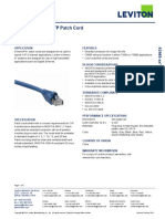 Leviton 62460-Xxx EXtreme CAT 6p UTP Patch Cord