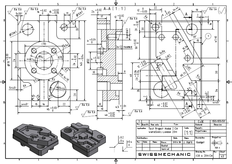Swissmechanic: Remarks Project-Name Dimension Material Scale ...
