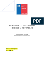 Reglamento interno de higiene y seguridad laboral