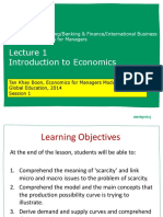 Introduction To Economics: Diploma in Accounting/Banking & Finance/International Business ECO0006 Economics For Managers
