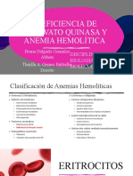 Deficiencia de Piruvato Quinasa y Anemia Hemolítica