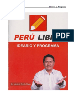 PERU LIBRE IDEARIO Y PROGRAMA