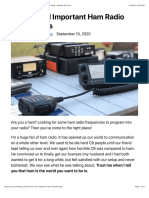 How To Find Important Ham Radio Frequencies