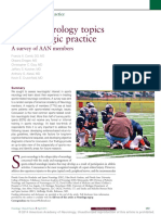 Sports Neurology Topics in Neurologic Practice: A Survey of AAN Members