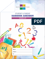 Handbook Addendum: Student & Parent