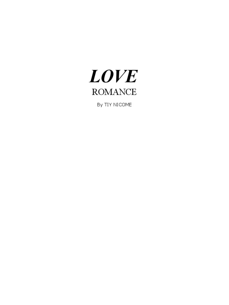 Love and Romance Report Guide | PDF