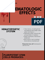 Hematologic Effects