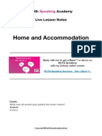 HOME and ACCOMMODATION - Lesson Notes