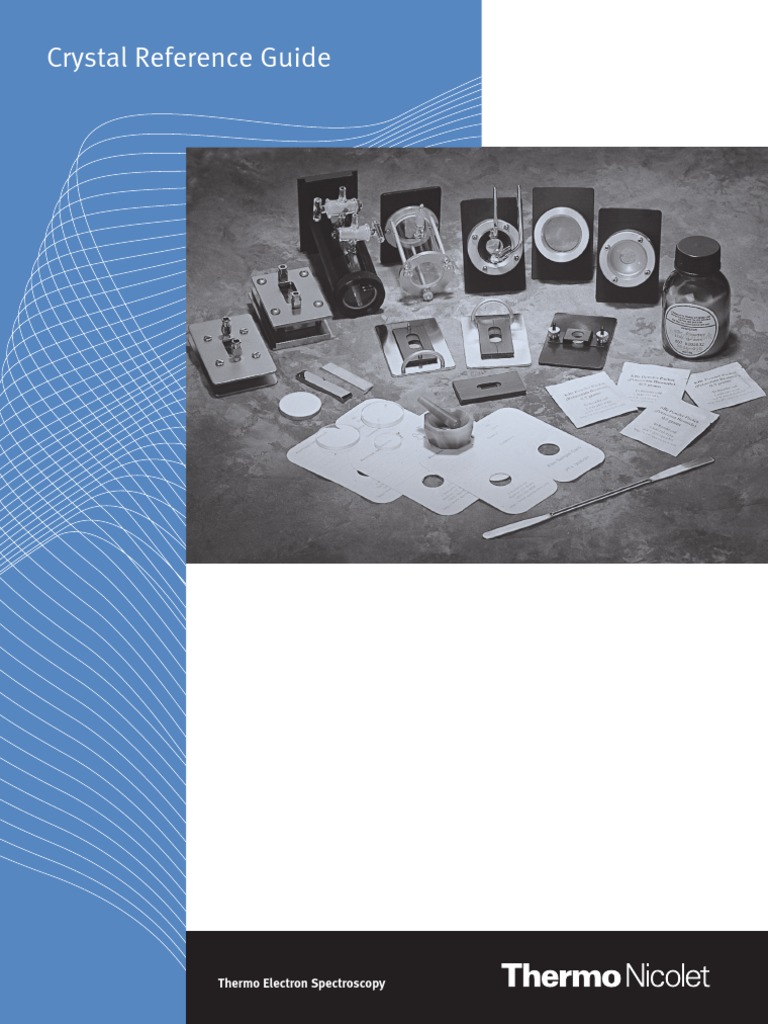 FTIR Crystal Referance Guide | PDF | Solubility | Sodium Chloride