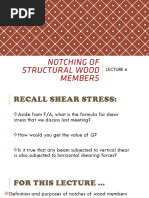 CE133-4 - LEC6 - Notching of Structural Wood Members