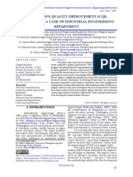 Continuous Quality Improvement (Cqi) Framework: A Case of Industrial Engineering Department