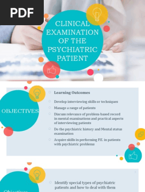 Clinical Exam of the Psychiatric Px Hx MSE Signs Symptoms Modified for Senior Clerks 2021