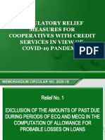 Regulatory Relief Measures For Cooperatives With Credit Services in View of Covid-19 Pandemic