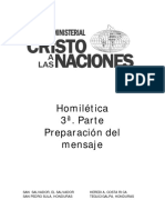 Homiletica 3a parte - Preparacion del mensaje