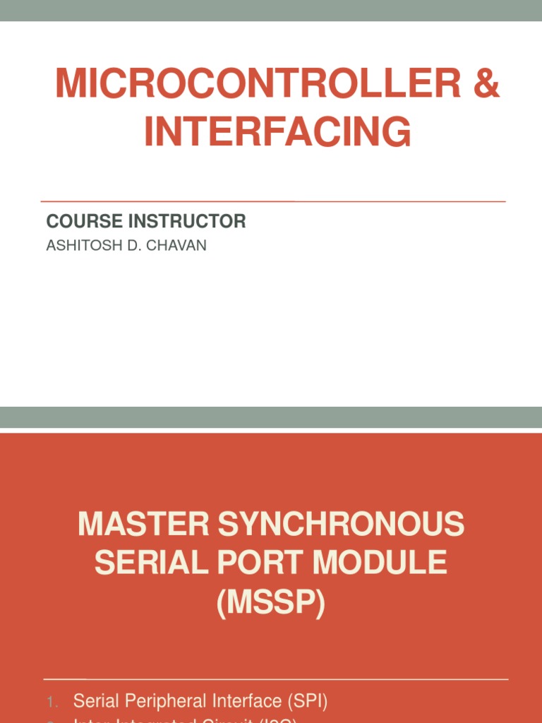 MSSP Module: SPI & I2C Overview | PDF | Computer Science | Computing