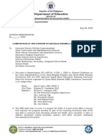 Composition of The Division Oplan Balik Eskwela For Sy 2020-2021