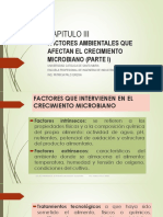 Capitulo Iii Factores Ambientales Que Afectan El Crecimiento Microbiano I