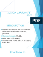Sodium Carbonate: NA CO