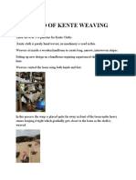 Method of Kente Weaving