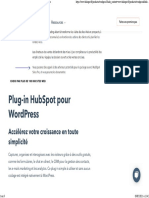 HubSpot CRM WordPress gratuit formulaire, chatbot, email et analytics