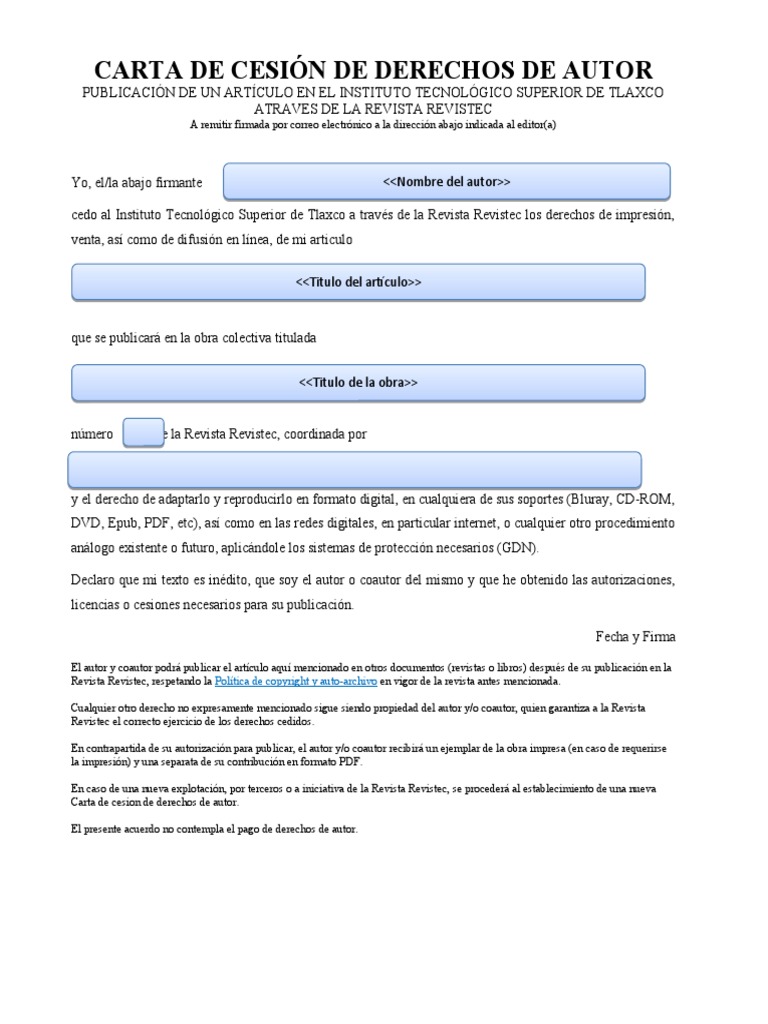 Carta De Cesi n De Derechos PDF