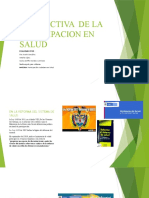 Prospectiva de La Participacion en Salud