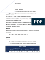 Pruebas de normalidad e intervalos de confianza para diferencias de medias