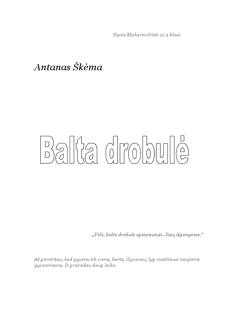 Skema Balta Drobule Analize | PDF