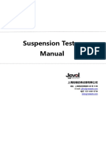 Suspension Tester Manual: 地址：上海嘉定区嘉前路 688 号 18 栋 E-mail: 电话：021-6989 0798