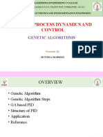 16Ei212-Process Dynamics and Control: Genetic Algorithms