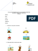 Evaluación Primer Parcial Del Primer Quimestre Inicial - Decimo