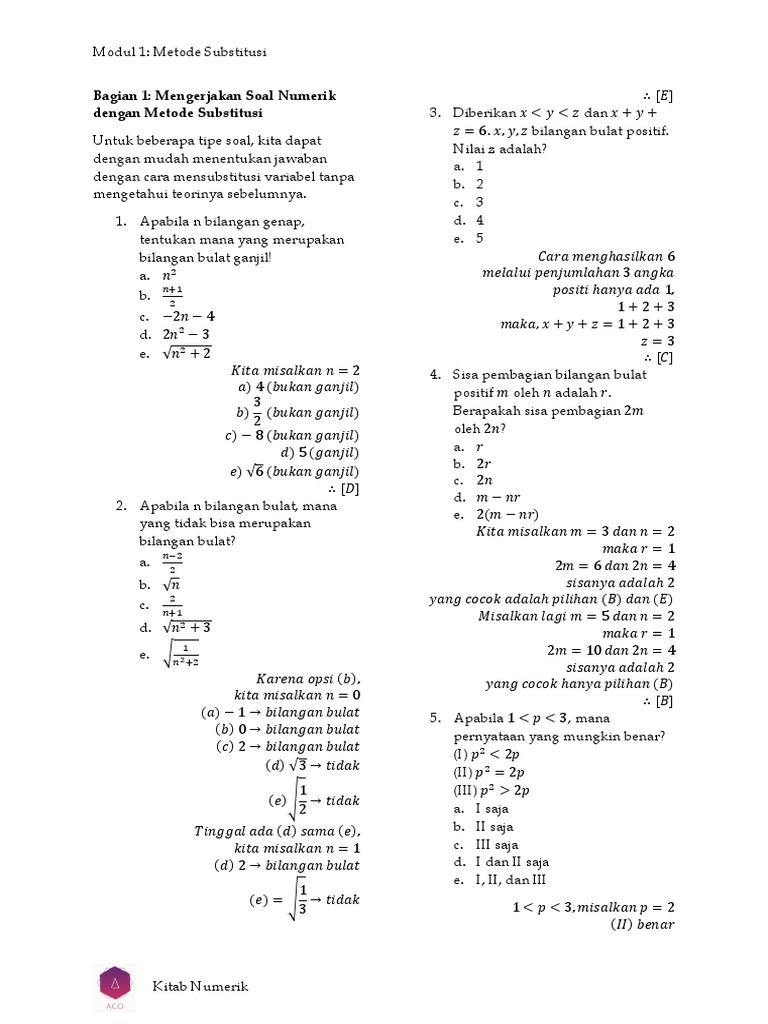 Kitab Numerik Pembahasan Pdf