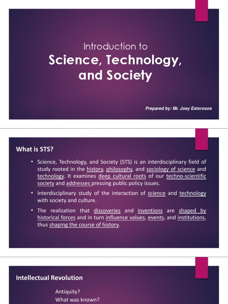 Module 0 Introduction To Science Technology and Society | PDF