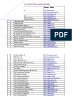 List of Central Universities in India