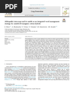 Allelopathic Intercrops and Its Mulch As An Integrated Weed Management Strategy For Rainfed BT - Transgenic Cotton Hybrids