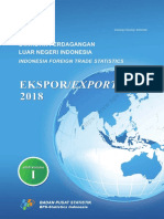 Statistik Perdagangan Luar Negeri Indonesia Ekspor, 2018, Jilid I