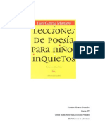 Lecciones de Poesía para Niños Inquietos