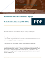 Routine Task - Functional Varieties of Language - Yesika Natalina S