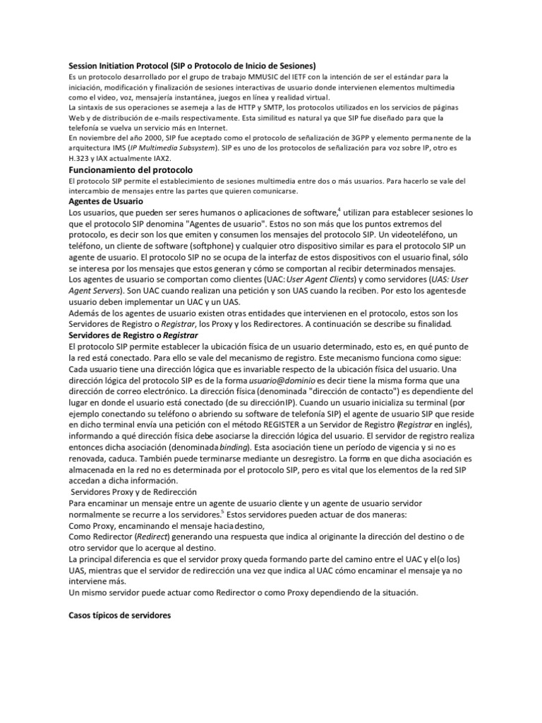 Physical Layer Pipe PDF protocolo de Iniciacion de Sesion