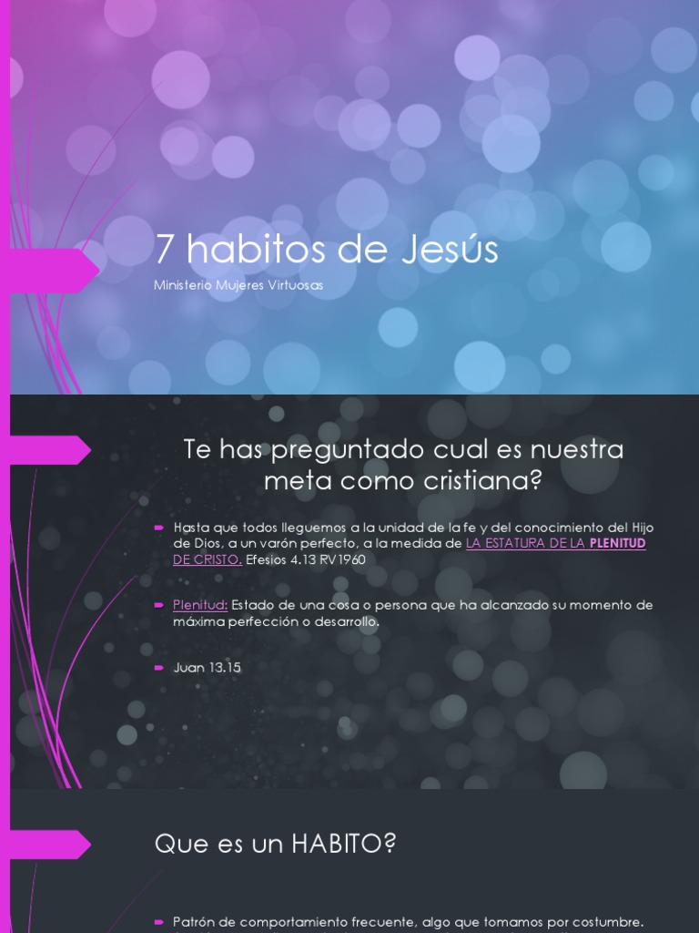 7 Hábitos de Jesús para la Vida Cristiana | PDF | Oración | Dios