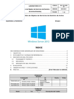 Lab 03 - Gestión de Objetos de Servicios de Dominio de Active Directory