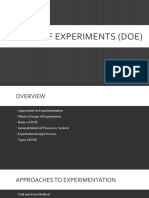 Design of Experiments (DOE): Optimize Process Factors with Statistical Techniques