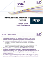 Introduction To Analytics and Big Data - Hadoop: Thomas Rivera Hitachi Data Systems